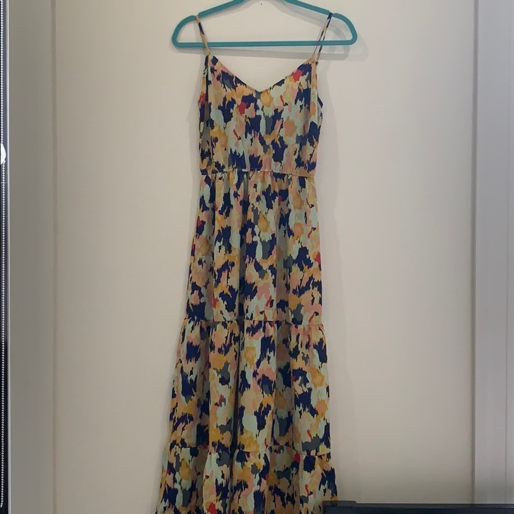 Wyatt maxi dress with adjustable spaghetti straps